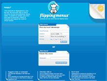 Tablet Screenshot of flippingmenus.com